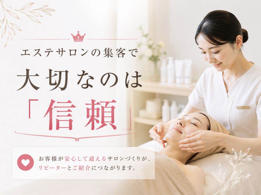 エステサロンの集客で大切なのは「信頼」