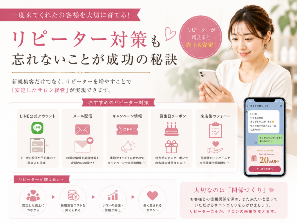 リピーター 対策