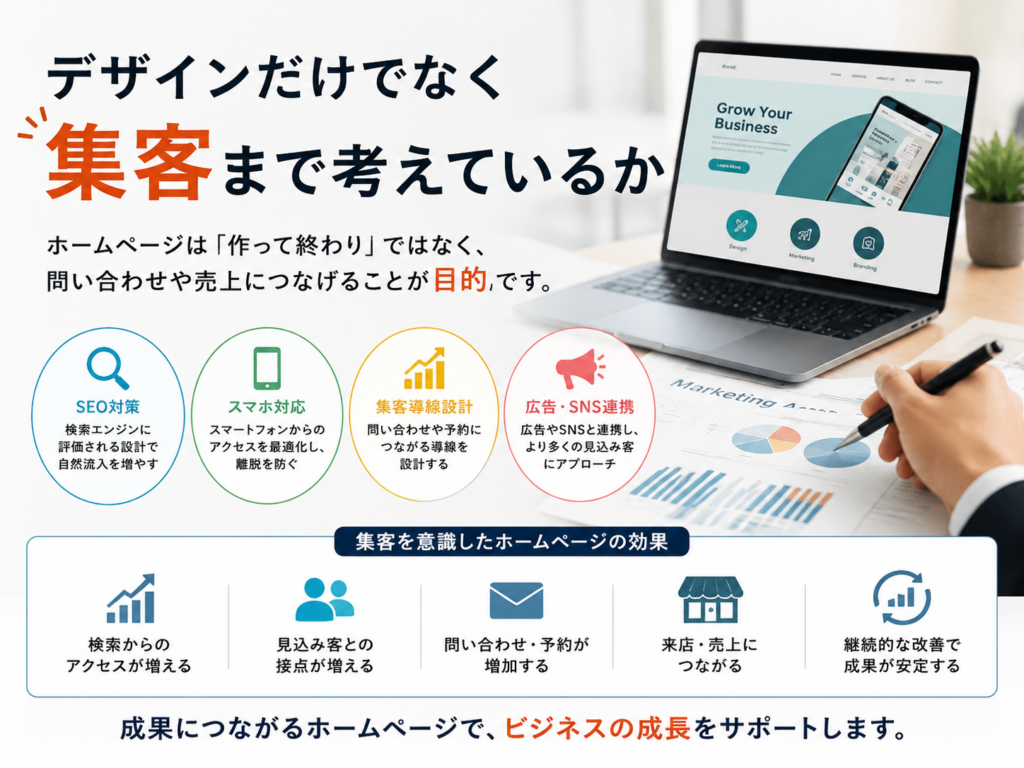 デザイン 集客
