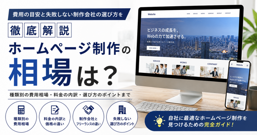 ホームページ制作 相場