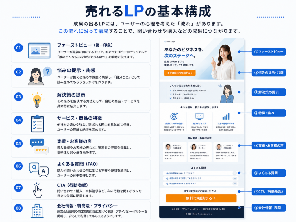 売れる LP 基本構成