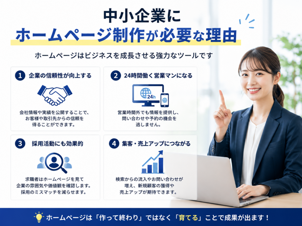 中小企業 ホームページ制作 必要