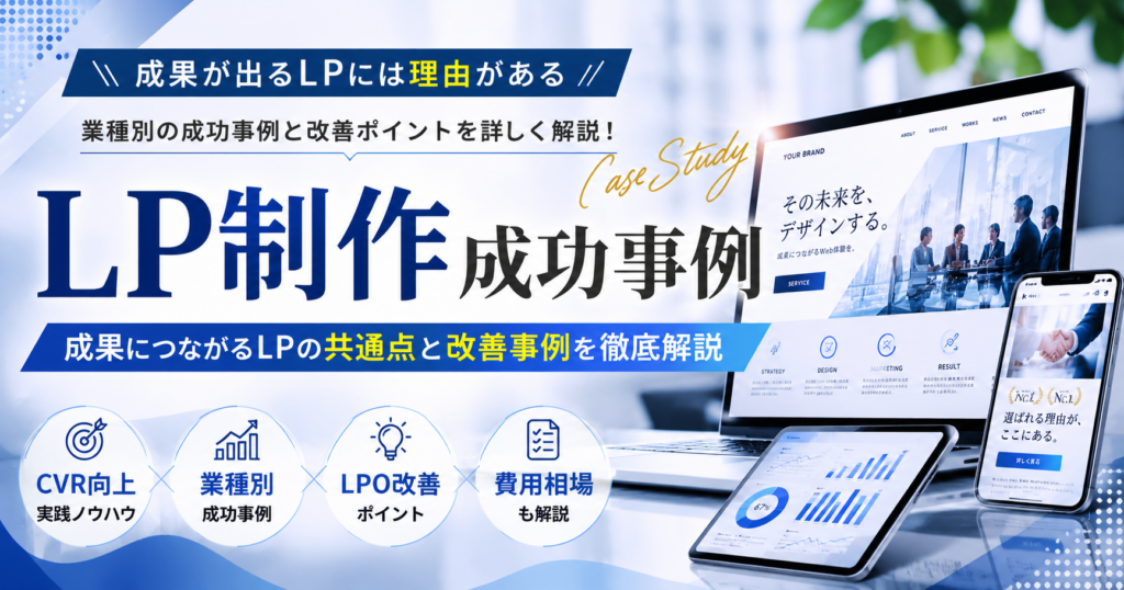 LP制作 成功事例｜成果につながるLPの共通点やBtoB・EC・広告運用・集客の改善事例を解説
