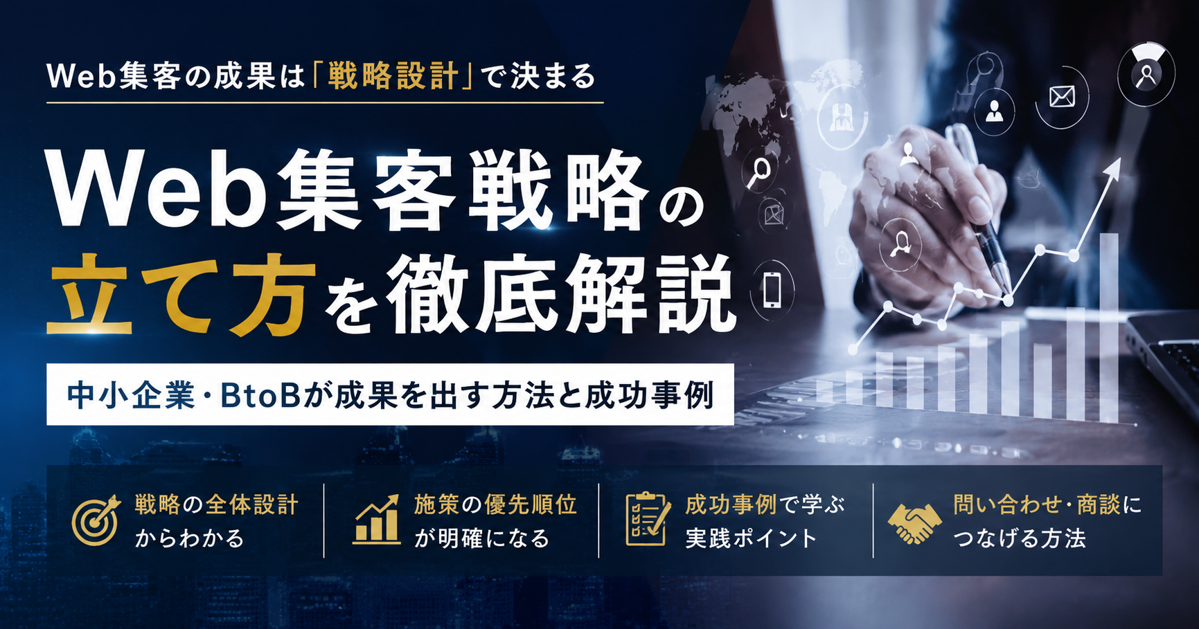 Web集客戦略の立て方を徹底解説｜中小企業・BtoBが成果を出す方法と成功事例