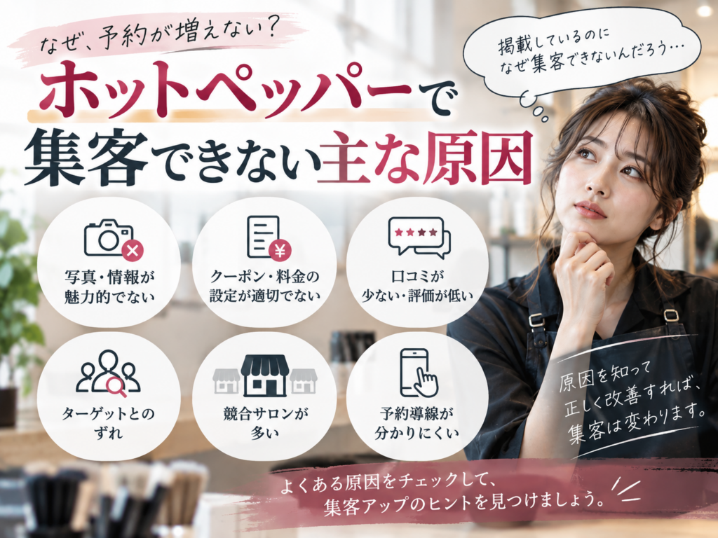 ホットペッパーは本当に集客効果がある？新規顧客獲得やネット予約・口コミの効果を解説